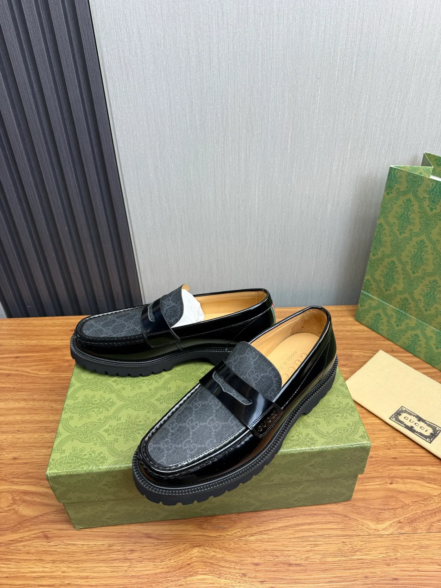 Factory price 580💰 GUCCI. Gucci men's business casual leather shoes, luxurious and noble👞All imported original brand leather materials, just to create a more comfortable wearing experience, upper: original cowhide. Frosted cowhide➕Imported full cowhide, original outsole✔️16-45 (45 non-refundable)